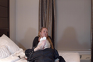 Dominatrix Makes Sissy Maid Suck And Get Fucked